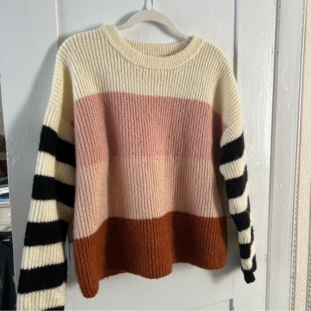 Urban Outfitters Truly Madly Deeply Striped Oversized Sweater